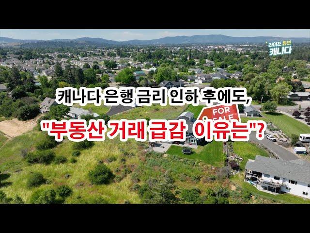 [캐나다 뉴스] 캐나다 은행 금리 인하 후에도 부동산 거래 급감, 이유는? #캐나다