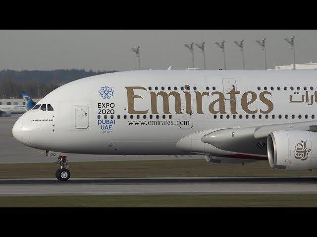 (4K) Autumn Afternoon Spotting at Munich Airport (A380, A350, B747)