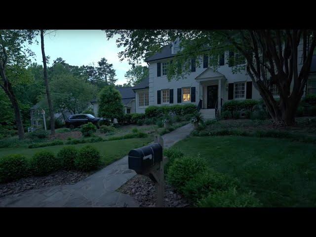 American Neighborhood Walk from Sunset into Night | Nature Sounds for Sleep and Study