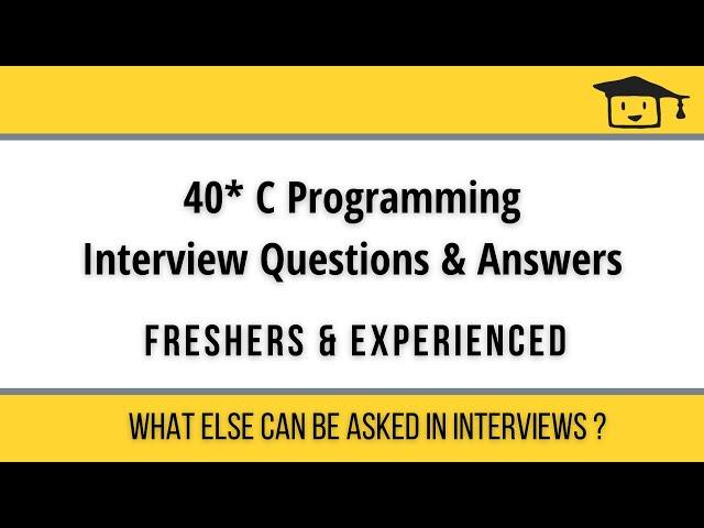 C Interview Questions