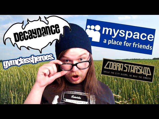 exploring Decaydance Records artists old MySpace pages...