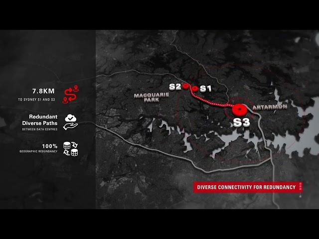 NEXTDC S3 Sydney interactive map