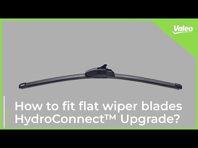 How to fit car flat wiper blades HydroConnect™ Upgrade? | Valeo Service