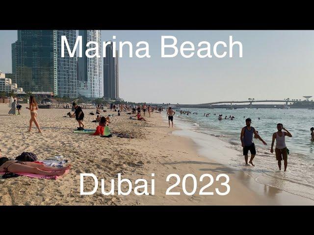 Marina Beach Dubai In Depth Walking Tour | Dubai 2023