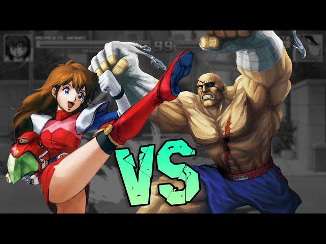 WONDER MOMO VS SAGAT - THIS IS WHEN SAGAT IS ENJOYING THE FIGHT!