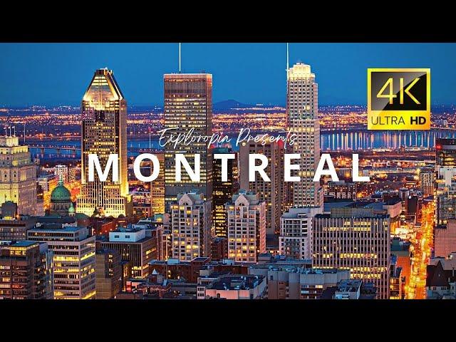 Montreal, Québec, Canada  in 4K ULTRA HD 60FPS Video by Drone