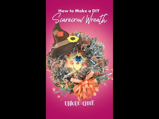 How to Make a Super Cute Scarecrow Wreath
