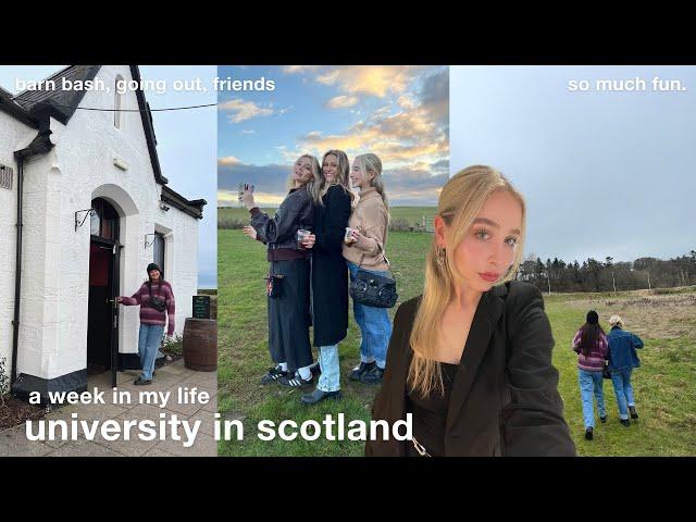 attending university in scotland | barn bash, going out, friends & fun