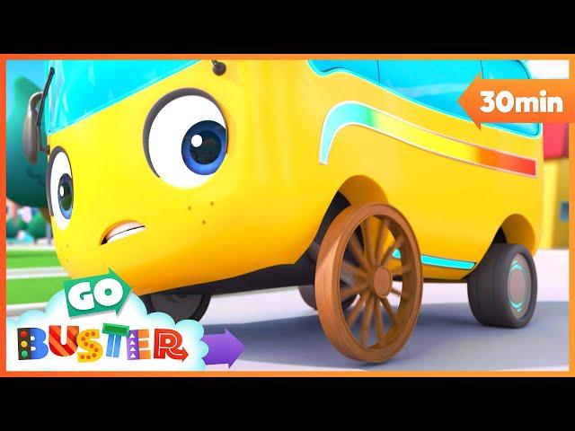 The New Tyres Gone Wrong!!! | Go Buster - Bus Cartoons & Kids Stories