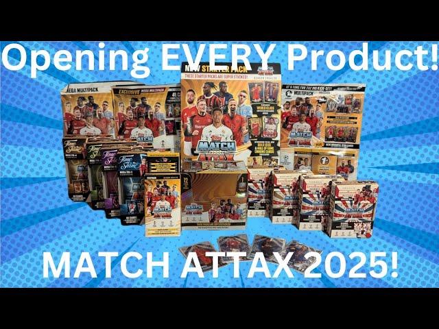 MATCH ATTAX 2025 FULL BOX RIP! OPENING EVERY PRODUCT FOR THE NEW COLLECTION!