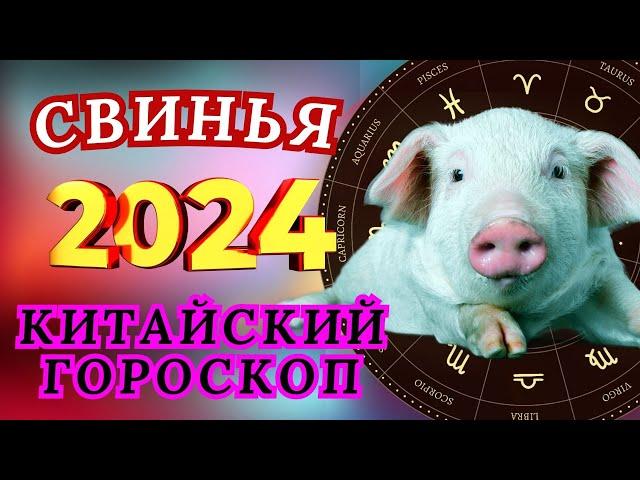 СВИНЬЯ  - ВОСТОЧНЫЙ ГОРОСКОП НА 2024 ГОД ПО ГОДУ РОЖДЕНИЯ | ВИСОКОСНЫЙ ГОД  2024