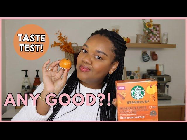 Taste With Me ~ Starbucks Pumpkin Spice Coffee Using My Vertuo Nespresso Machine