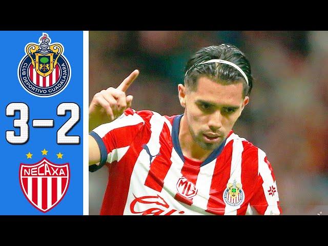 Chivas vs Necaxa 3-2 Resumen y Goles Completo | Liga MX 2024 HD