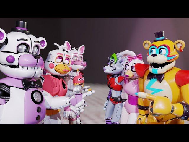 Funtimes meet Glamrocks [FNAF/Blender]