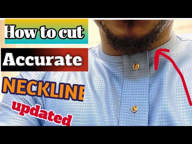 HOW TO CUT NECKLINE FOR SENATOR/KAFTAN DRESS. #Updated #perfectly #accurate