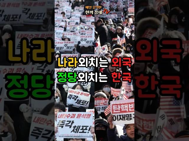 나라 외치는 외국 정당 외치는 한국