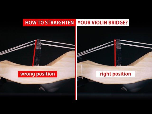 How To Straighten Your Violin Bridge?