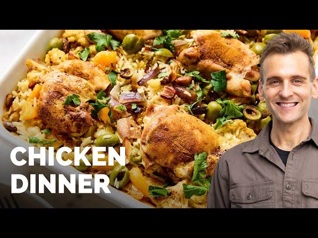 Chicken Rice Pilaf | A one-pan chicken dinner recipe!