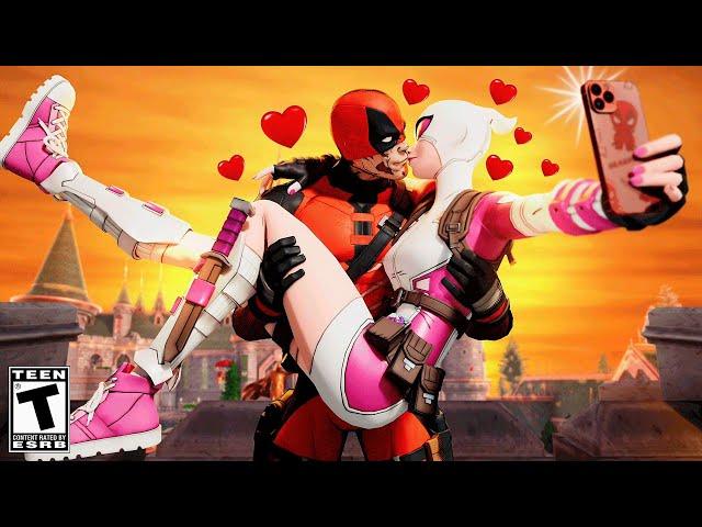 GWENPOOL and DEADPOOL FALL in LOVE.. A Fortnite Short Film