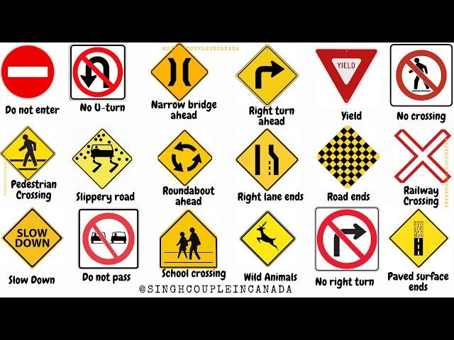 G1 test ontario 2024 - Traffic Signs | Driving test practice | g1 test Ontario