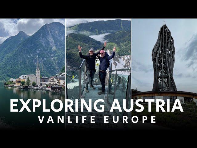 VAN LIFE in AUSTRIA | Hallstatt - Dachstein - Velden | Self-Build Campervan Conversion