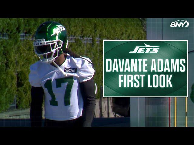 First look at Davante Adams in Jets uniform | NY Jets Practice (10/17/24) | SNY