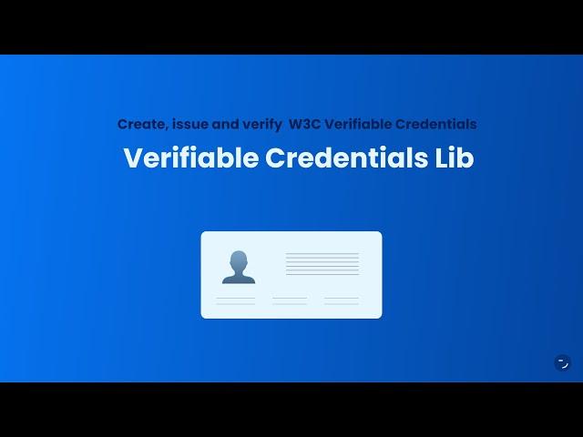 Intro Verifiable Credentials Lib | walt.id
