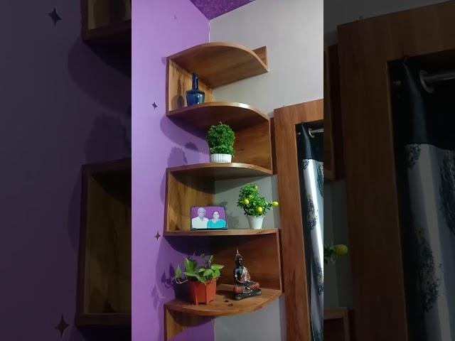 Corner shelf design in living room||Corner shelf design 2022