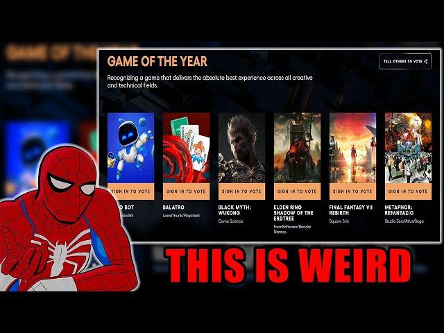 The Game Of The Year 2024 Nominations Are Confusing...