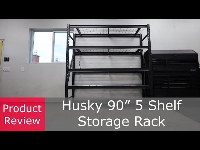 90 inch Husky 5-Shelf Storage Rack Review | Heavy Duty Storage Shelving