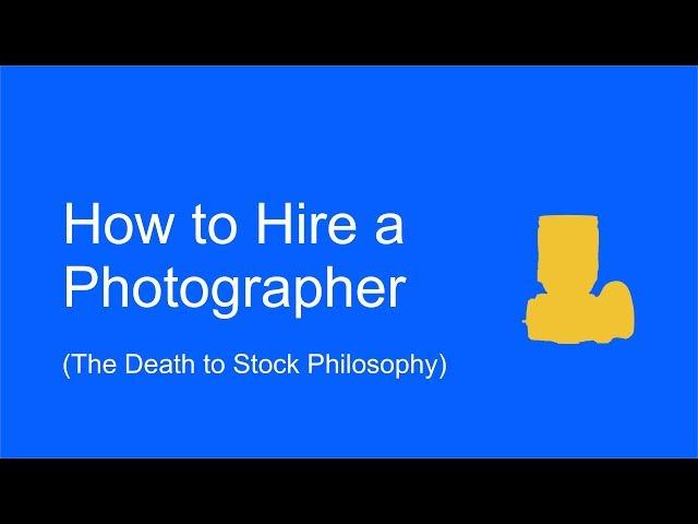 How to Hire a Photographer