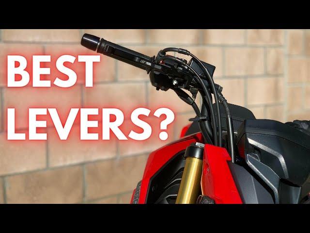 WOMET-TECH EVOS SHORTY LEVER REVIEW! (Grom, Ruckus, CBR300/500r, Monkey)