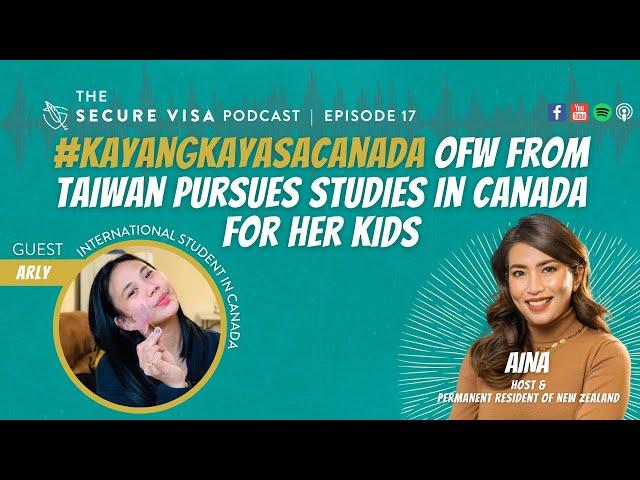 #KayangKayaSaCanada OFW FROM TAIWAN PURSUES STUDIES IN CANADA FOR HER KIDS