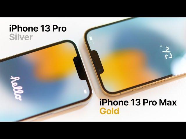 iPhone 13 Pro & Pro Max - Silver & Gold Unboxing | Pink Case | Shot on iPhone 12/13 Pro in 4K HDR