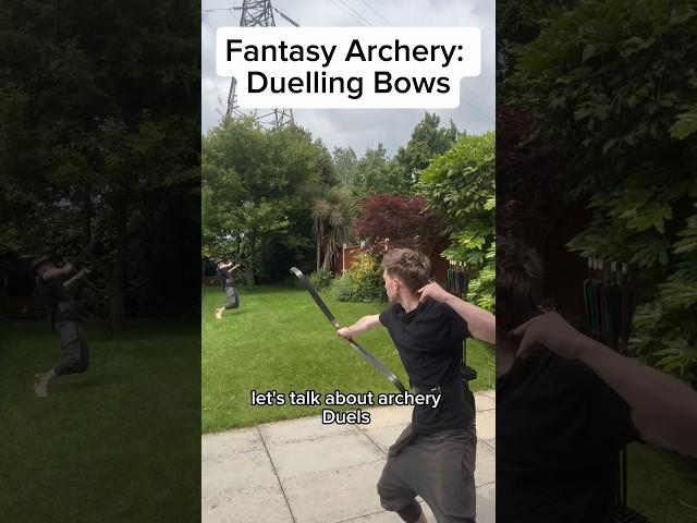 Cutting a bowstring with an arrow!