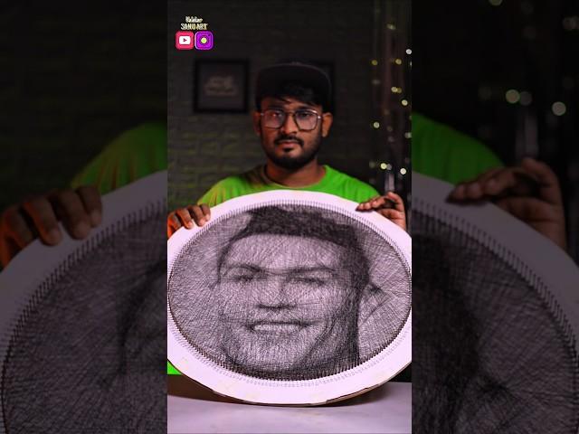 Thread Art Of Cristiano Ronaldo In 72 Hours#threadart #stringart #cristianoronaldo #pahalgamattack