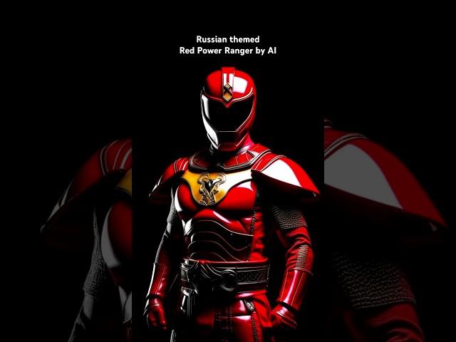 Red Power Ranger but country: Russia #powerrangers #могучиерейнджеры #ai