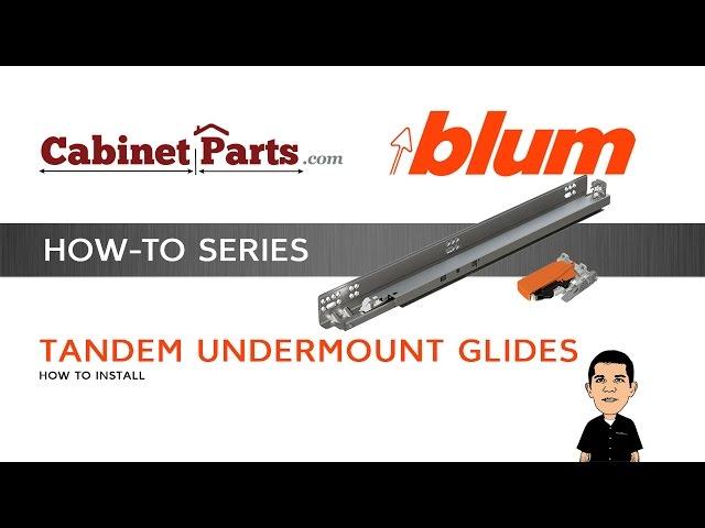 How to install Blum Tandem Drawer Slides - Cabinetparts.com