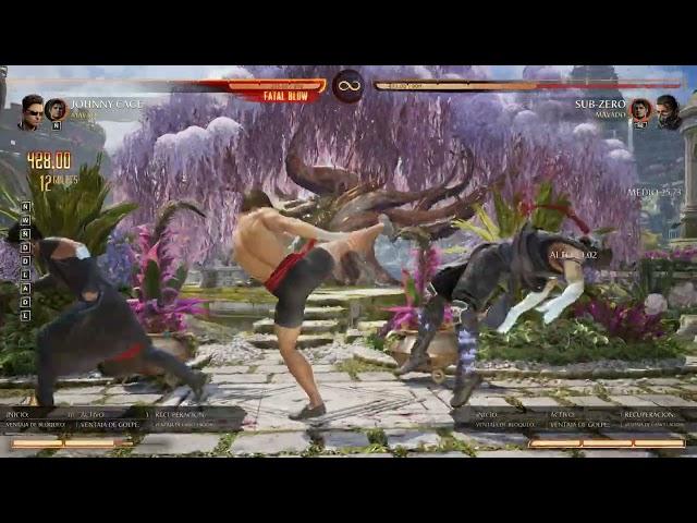 MORTAL KOMBAT 1 - COMBO JOHNNY CAGE / MAVADO 50% DAMAGE