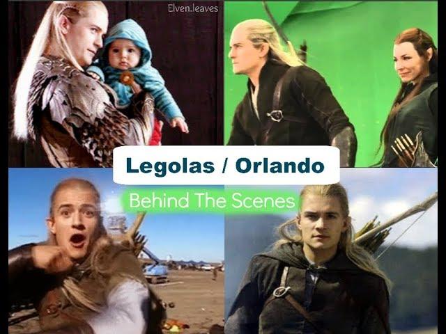 Legolas/Orlando Bloom behind the scenes