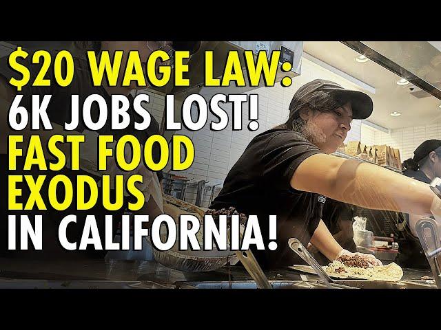 How California’s $20 Minimum Wage Devastated Fast Food Jobs