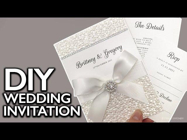 DIY WEDDING INVITATION | Elegant Handmade Invitation You Can Make At Home using Microsoft Word