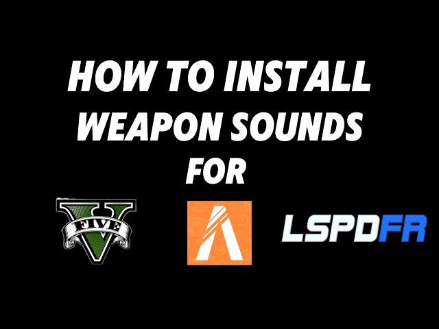 How To Install Realistic Weapon Sounds For GTAV/FiveM/LSPDFR