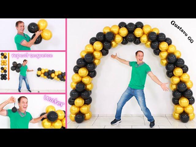 BIRTHDAY decoration ideas at home  balloon decoration ideas  balloon arch tutorial