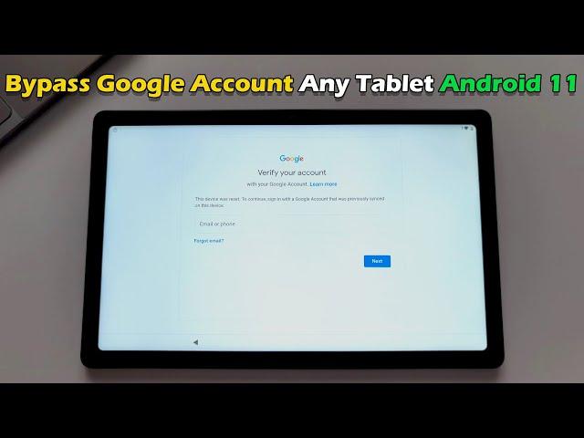 How to Bypass Google Account Any Tablet Android 11