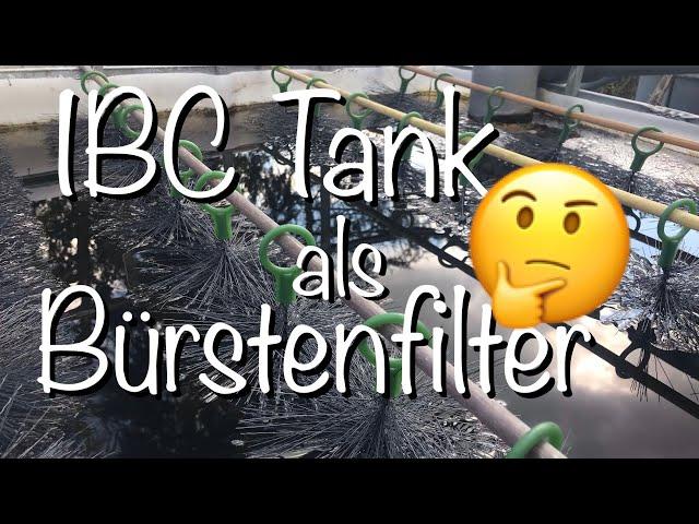 Low Budget Bürstenfilter selber bauen Teil 1 IBC Tank als Filterbehälter für Koiteiche