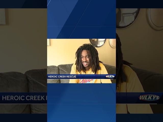 Louisville worker recounts helping man who fell 20 feet into creek