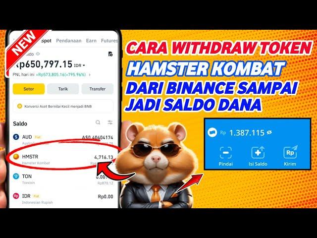 Cara Withdraw Hamster Kombat Dari Binance Ke Dana | Hamster Kombat Withdrawal