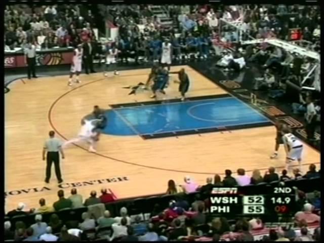 Allen Iverson 47 pts,12 ast vs Gilbert Arenas 33 pts,8 ast,season 2006, 76ers vs wizards