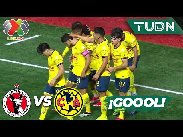 ¡TIENEN VENTAJA! Zendeja pone el primero | Tijuana 0-1 América | Liga Mx -AP2024 - J13 | TUDN